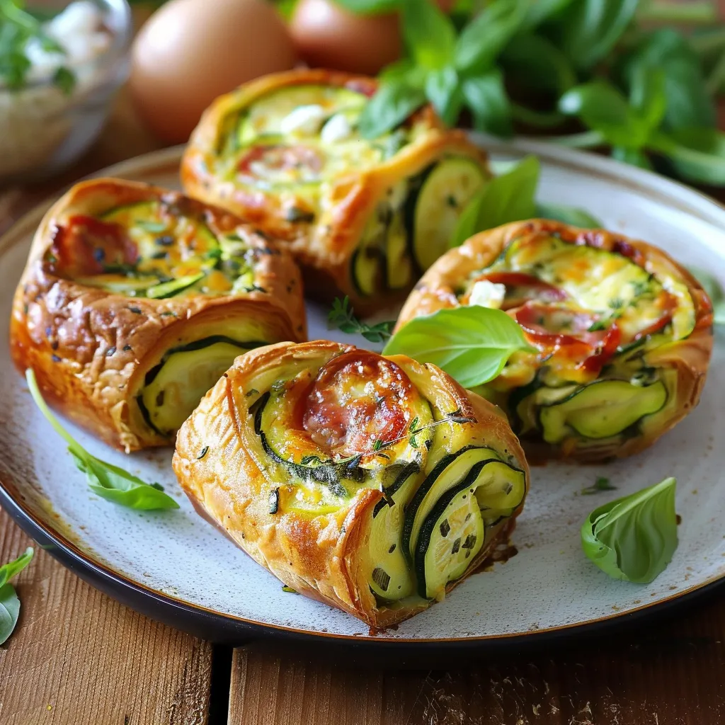 Gâteaux aux courgettes, chorizo & chèvre