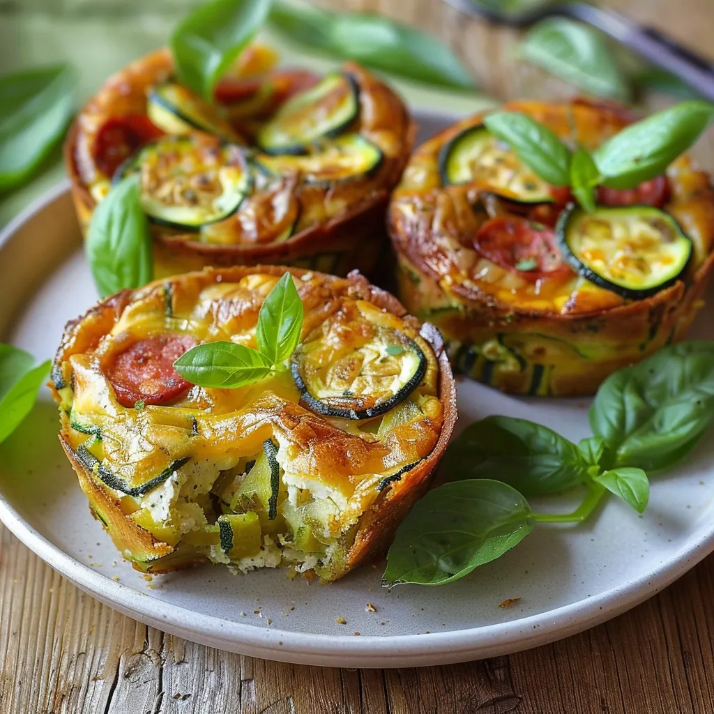 Clafoutis invisible aux courgettes, chorizo et chèvre