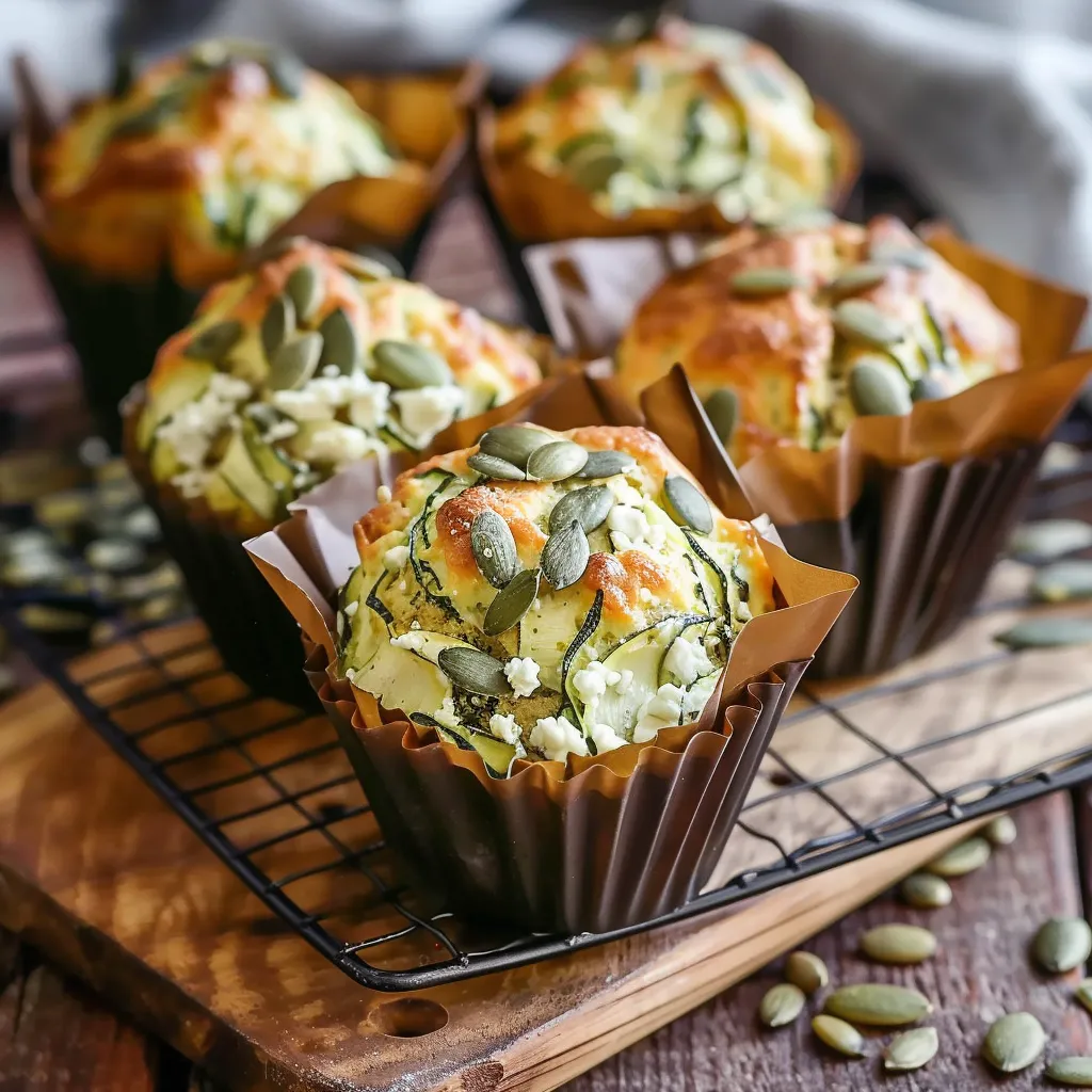 Muffins salés aux courgettes et fromage de chèvre