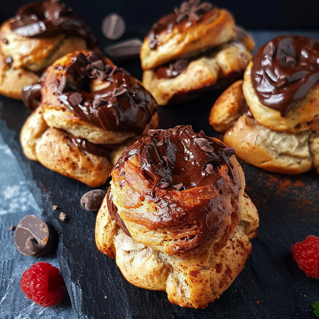 Pains au chocolat rapide et sain