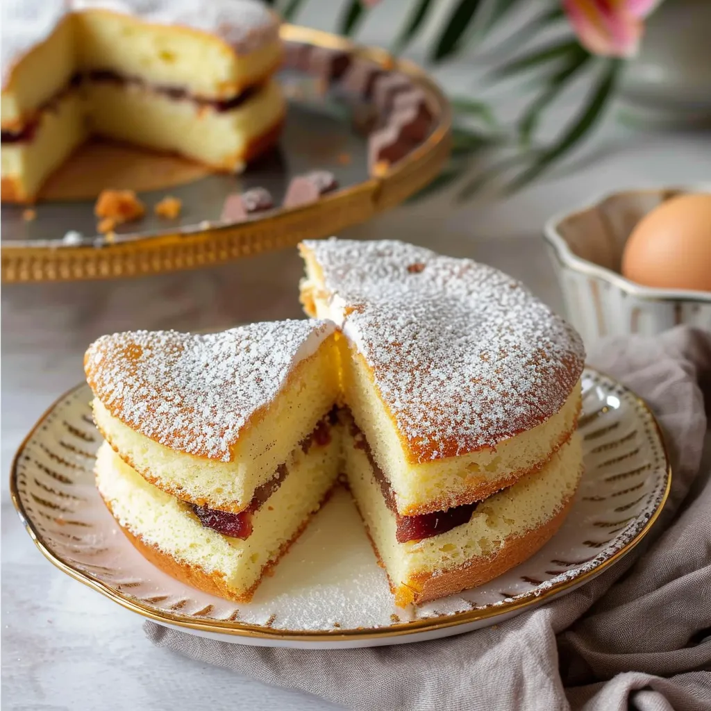 Gâteau moelleux aux blancs d'oeufs et Nutella