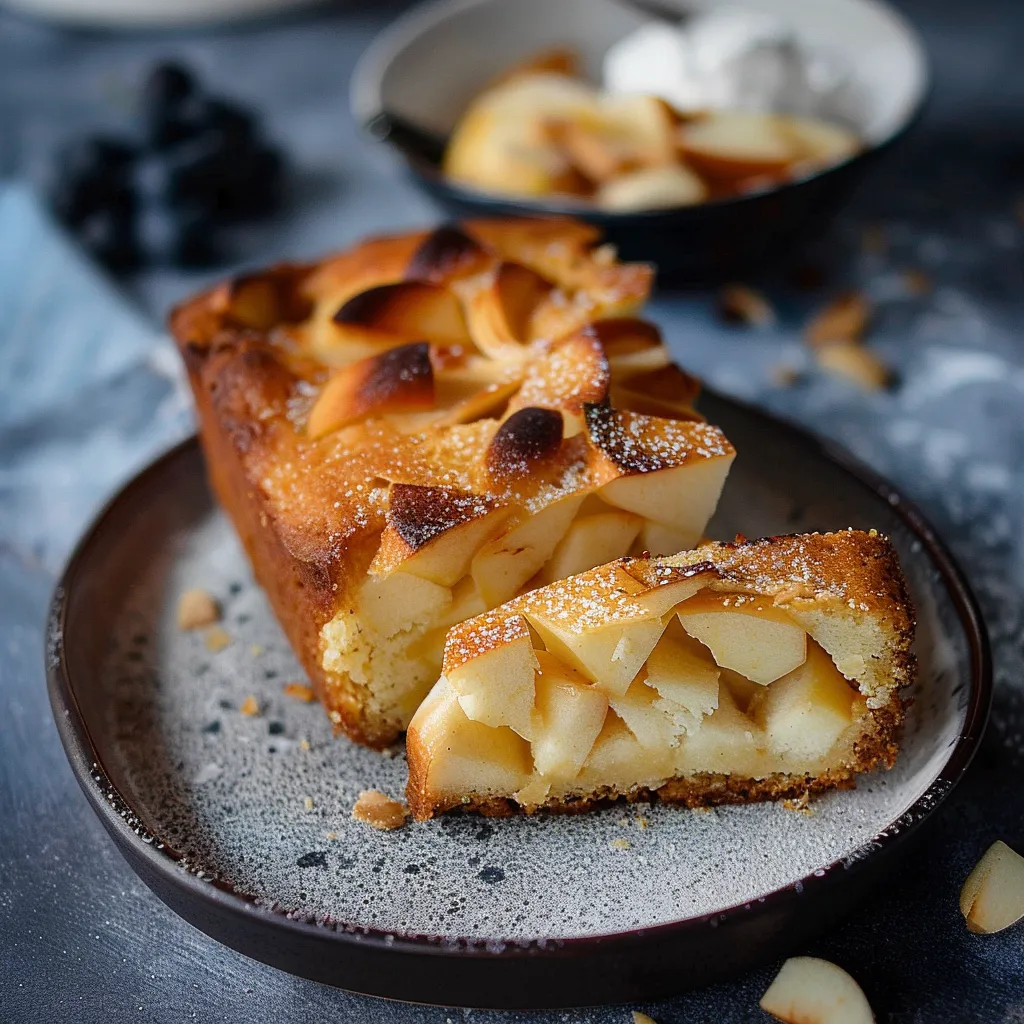 Gâteau moelleux et léger au Skyr et pommes