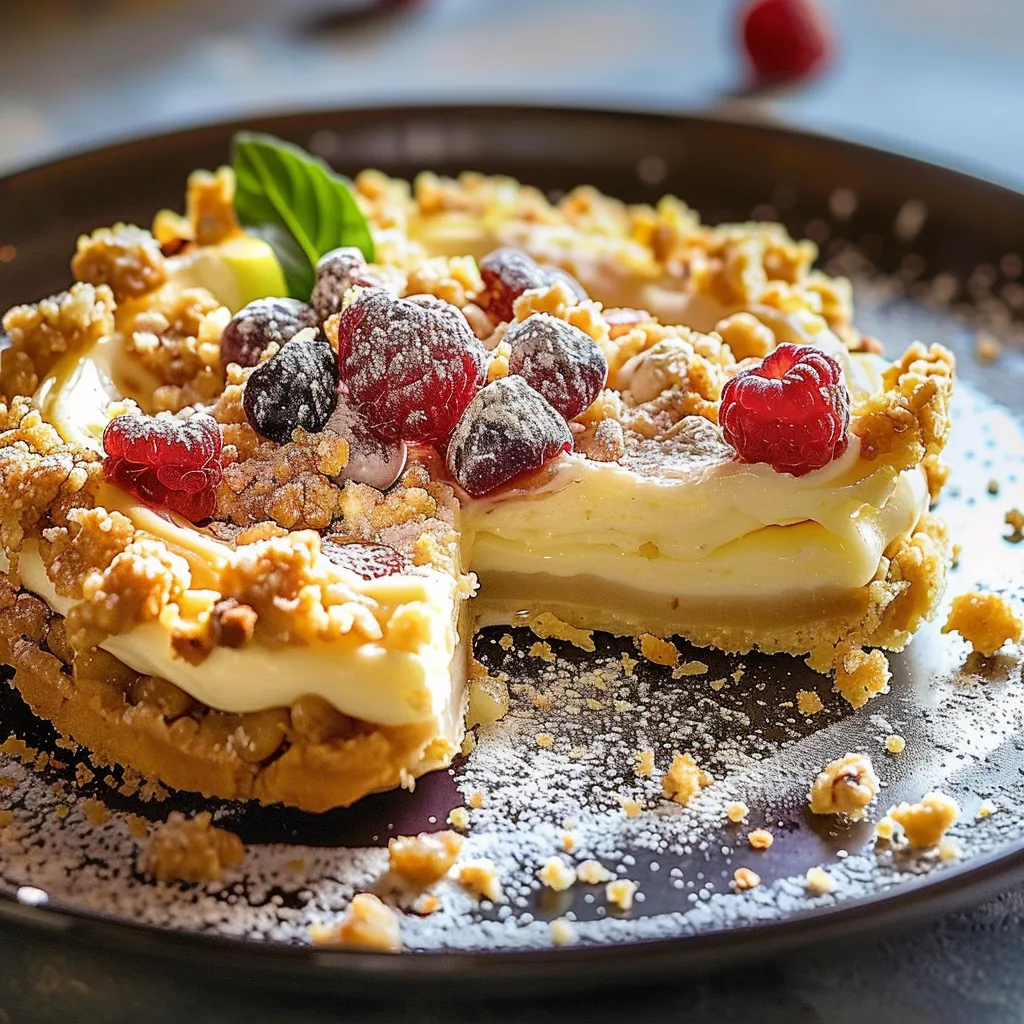 tarte croustillante aux fruits maison