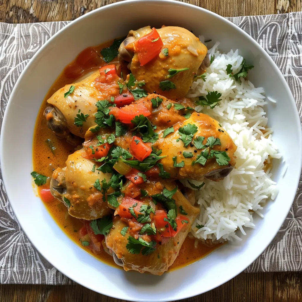 Poulet au Lait de Coco Créole