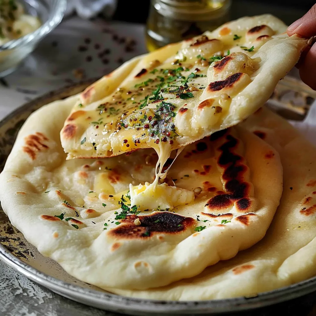 Naan fromage rapide