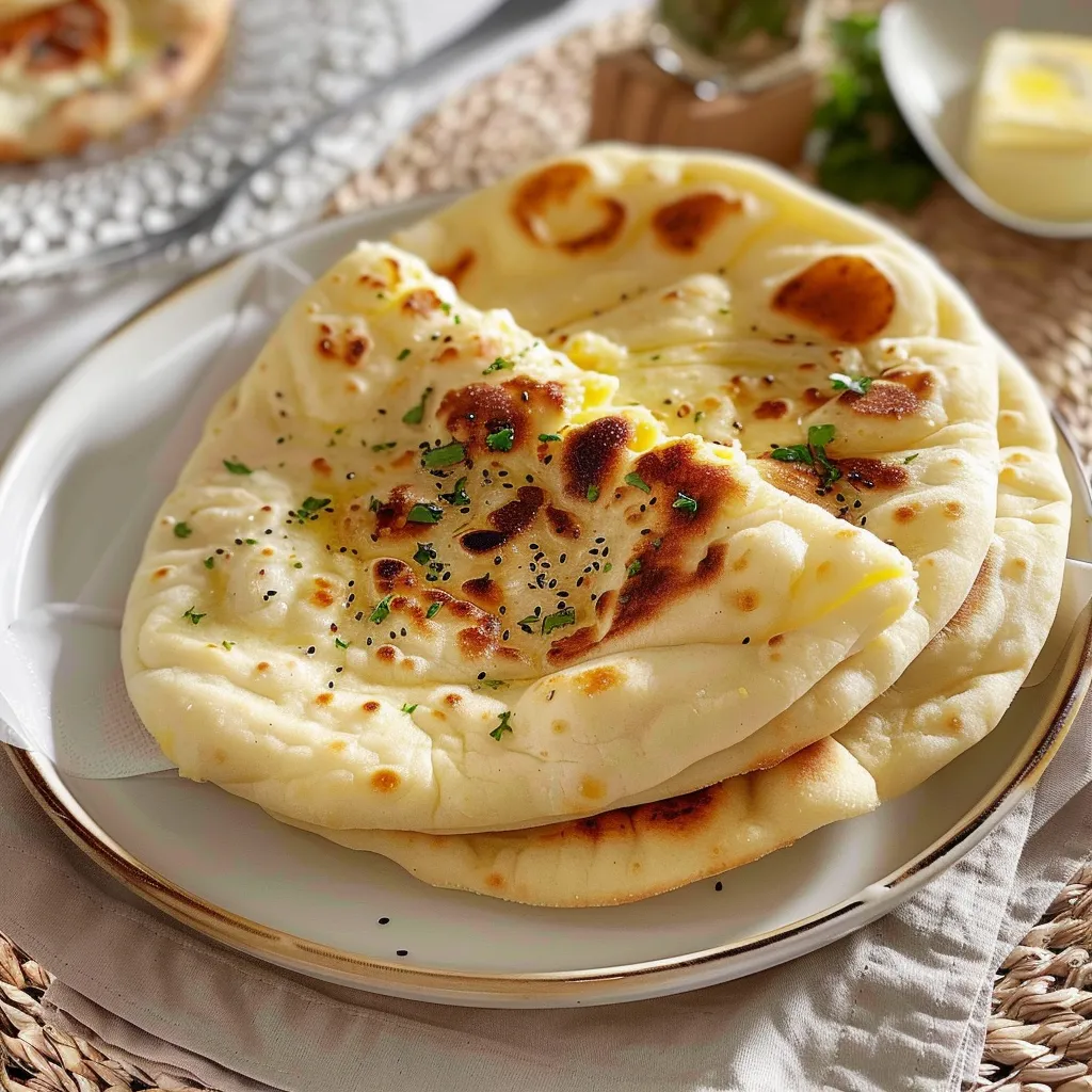 Naan au fromage fait maison