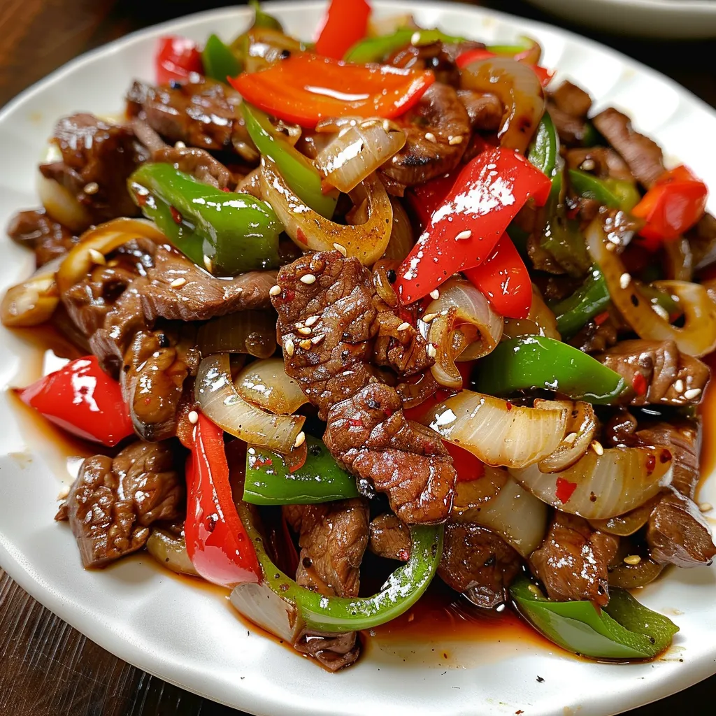 Sauté de Bœuf aux Poivrons à la Française