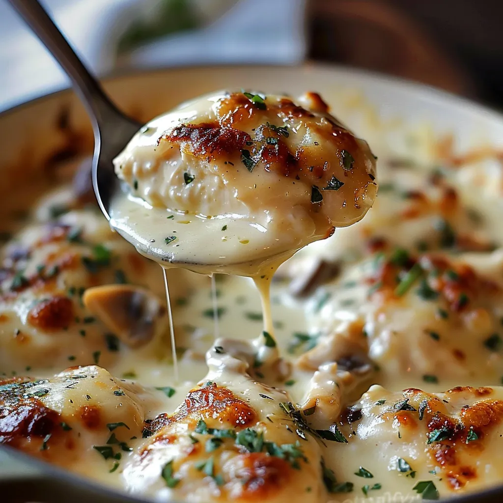 Poulet Crémeux et Fondant à l'Asiago