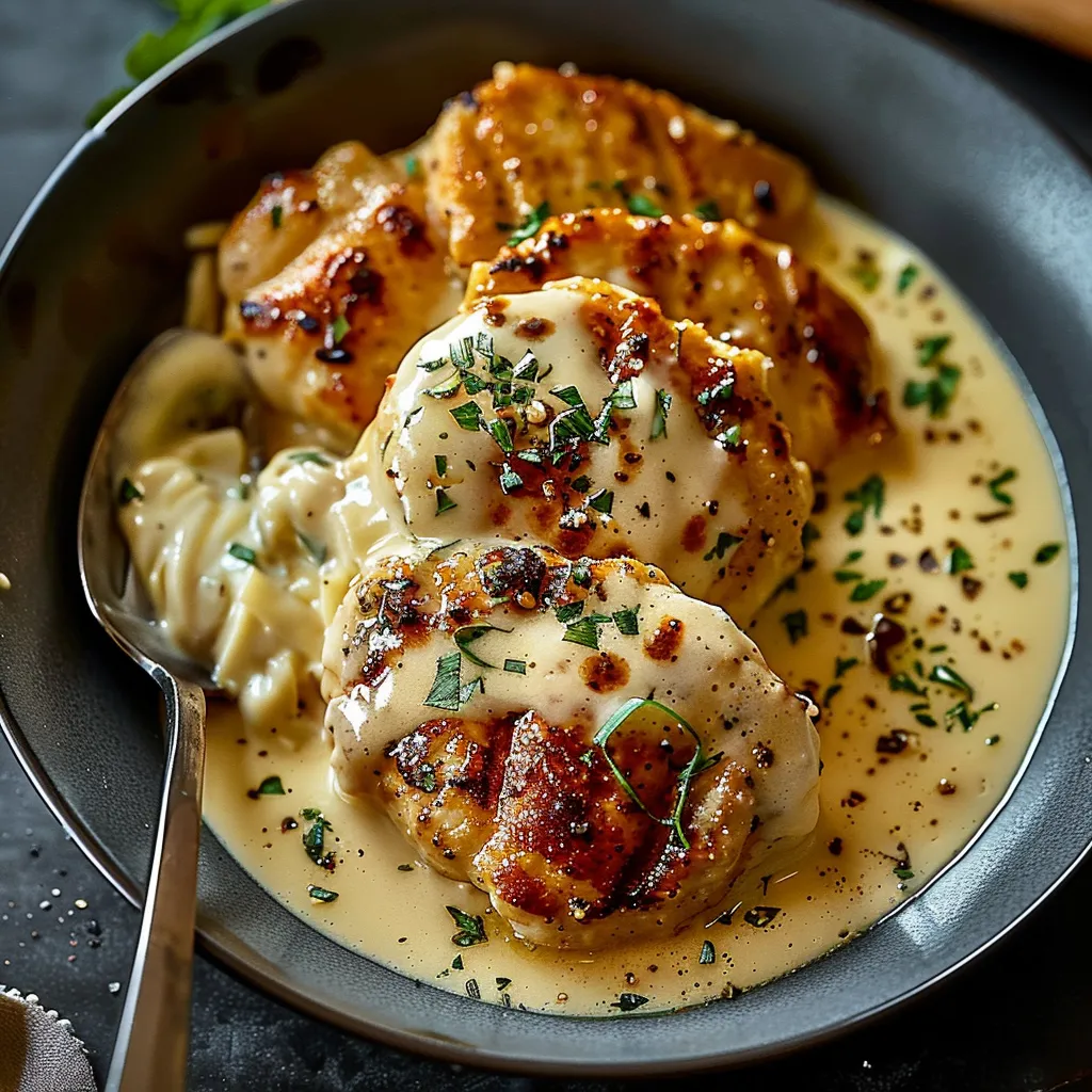 Poulet crémeux au Comté