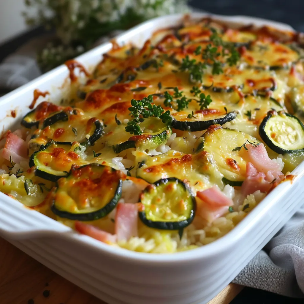 Gratin de courgettes à la française