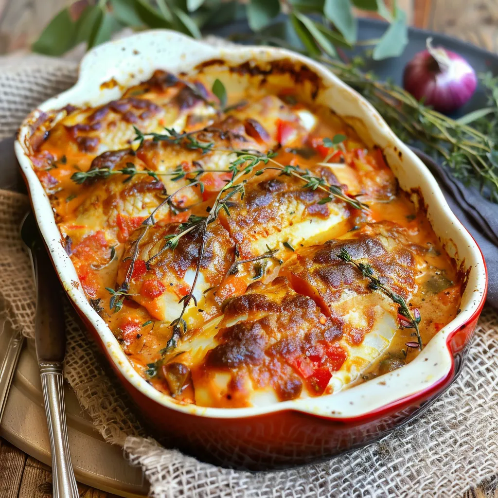 Poisson gratiné à la provençale