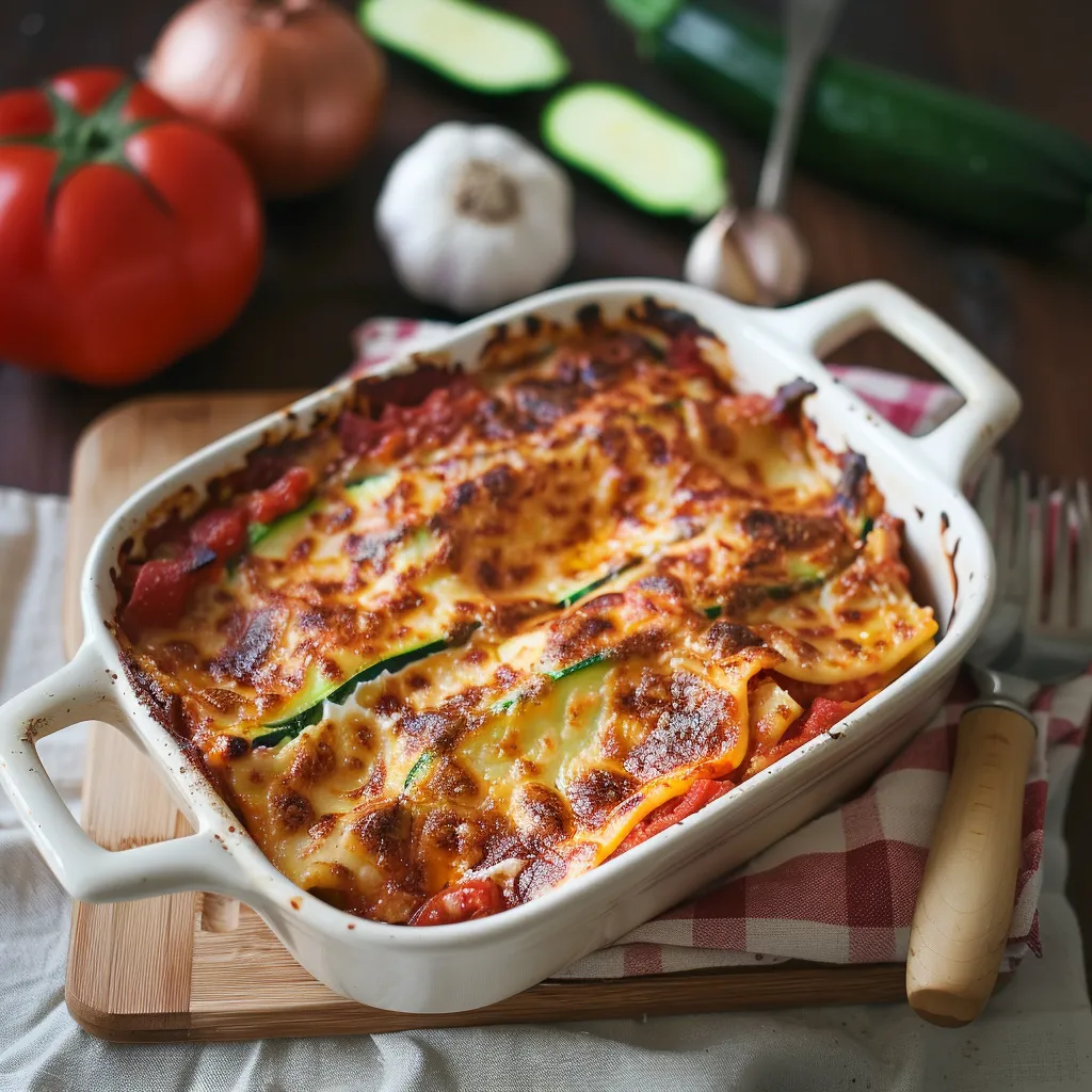 Lasagnes Végétariennes aux Courgettes