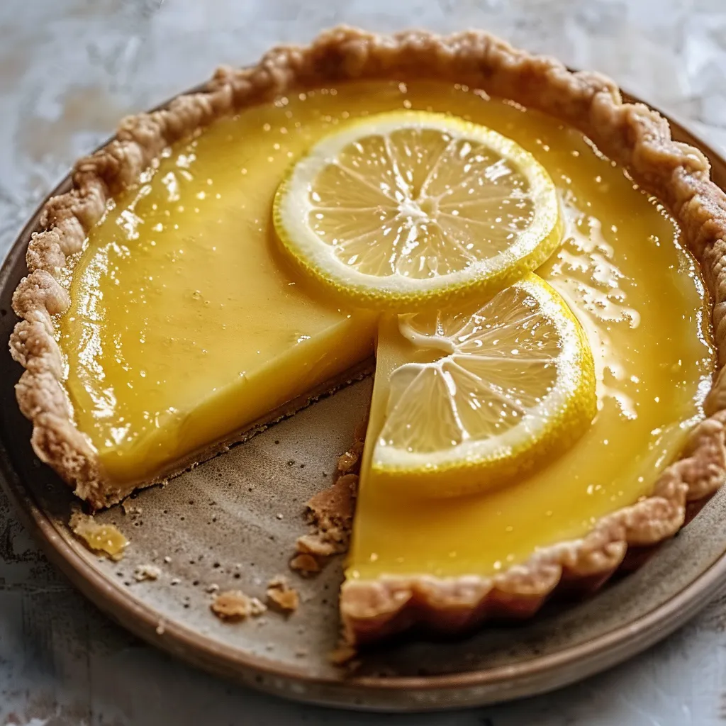 Tarte au citron meringuée traditionnelle