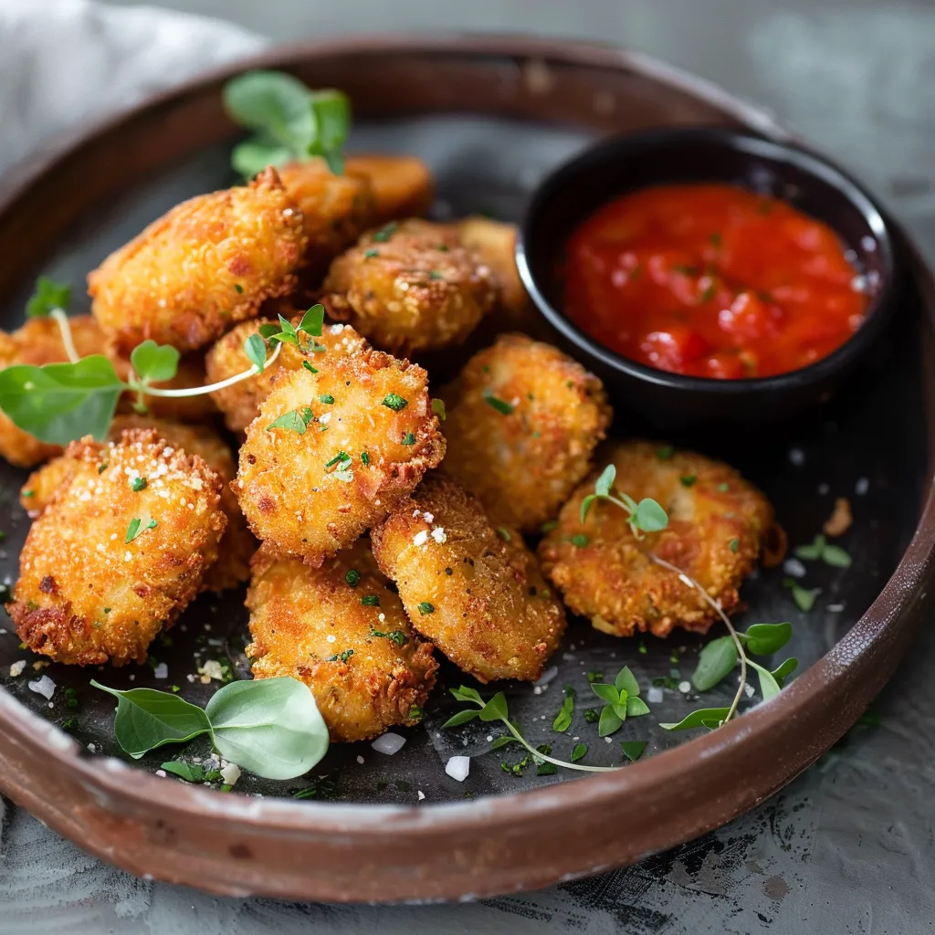 Croquettes végétales aux pois chiches dorées