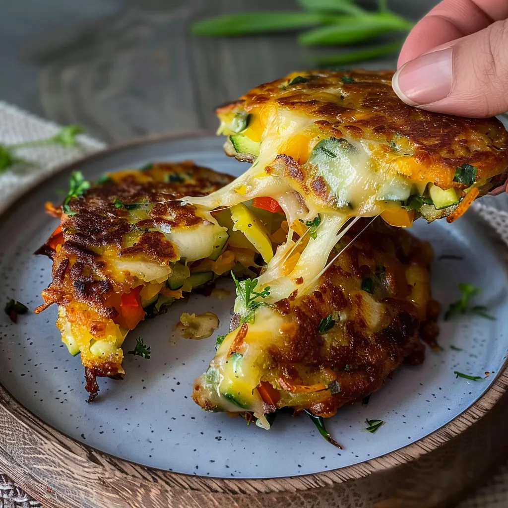 Galettes de légumes au fromage Italien