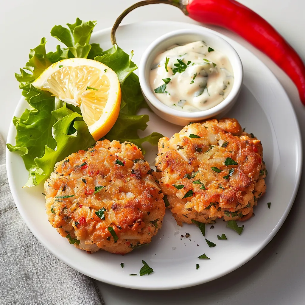 Croquettes de crabe sauce citron