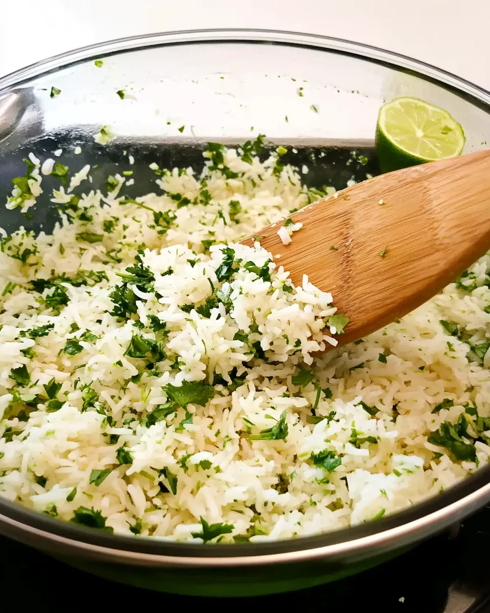 Riz à la Coriandre et au Citron Vert