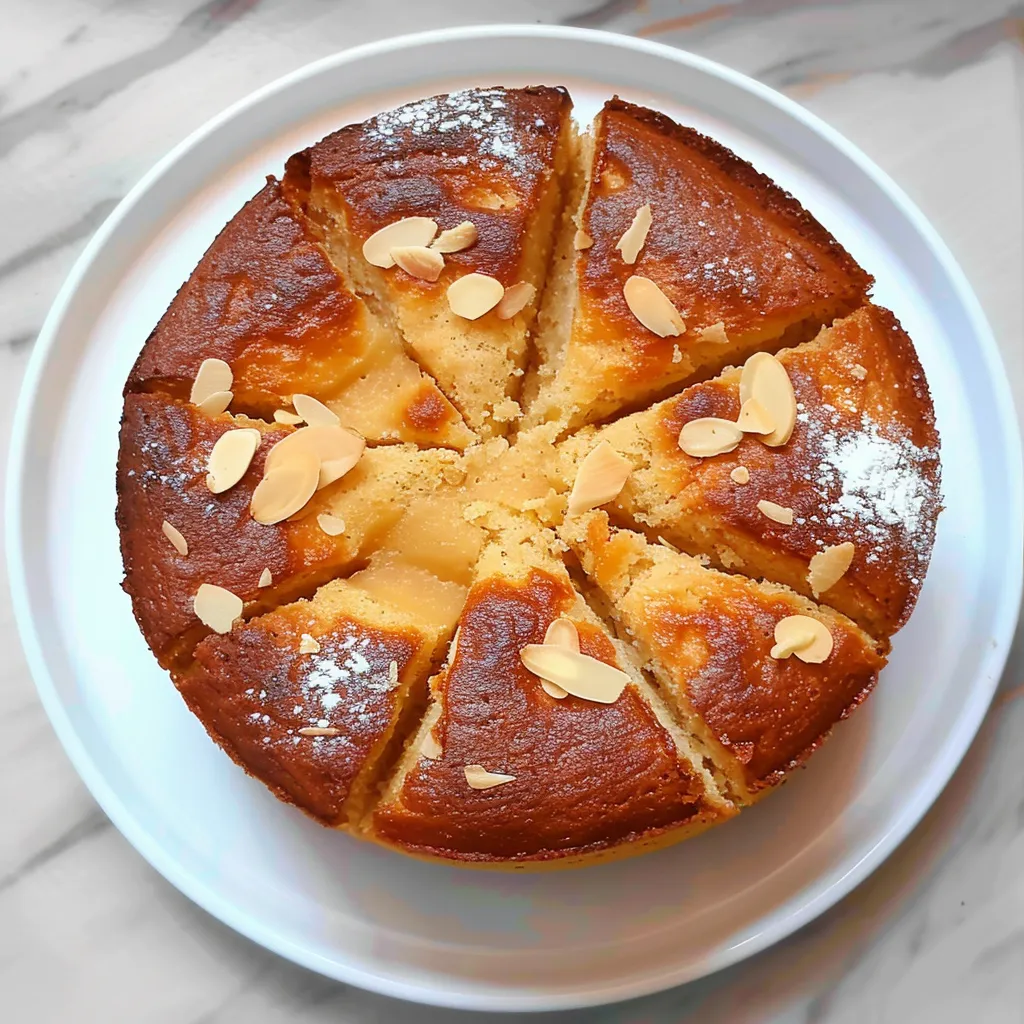 Gâteau au yaourt aux amandes fait maison