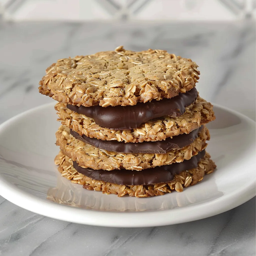 Biscuits à l'avoine et chocolat fait maison