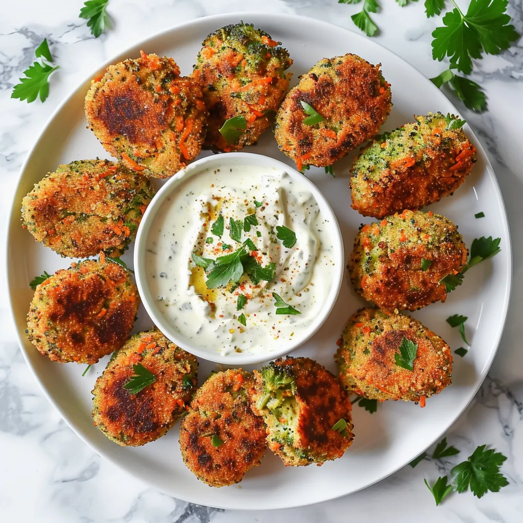 Croquettes de Brocolis et Carottes - Recette Végétarienne