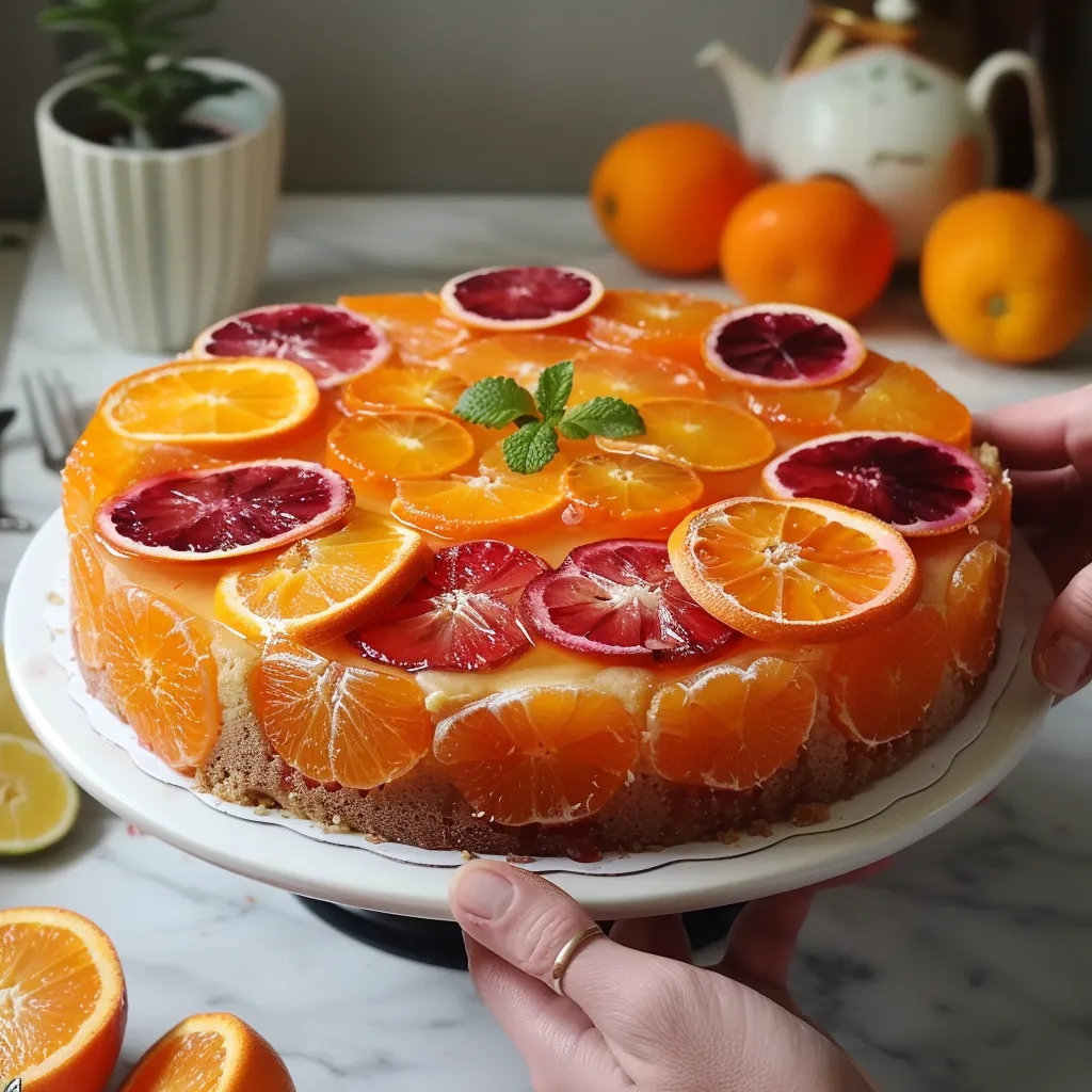 Gâteau aux agrumes en dégradé | Création pâtissière française