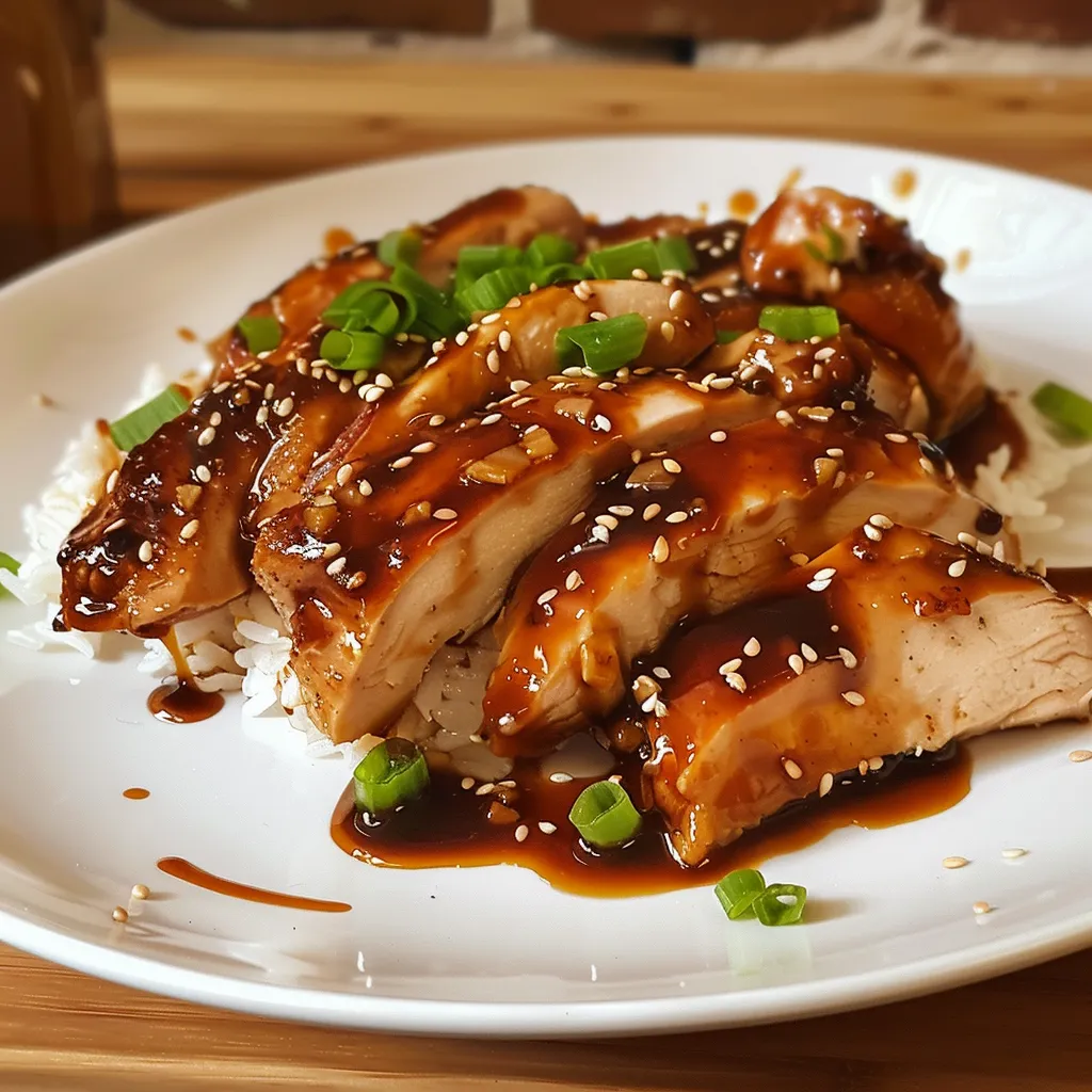 Poulet teriyaki mijoté à la française