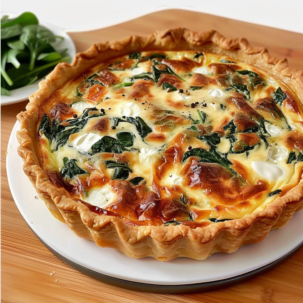 Quiche épinards et Boursin : Facile et Appétissante