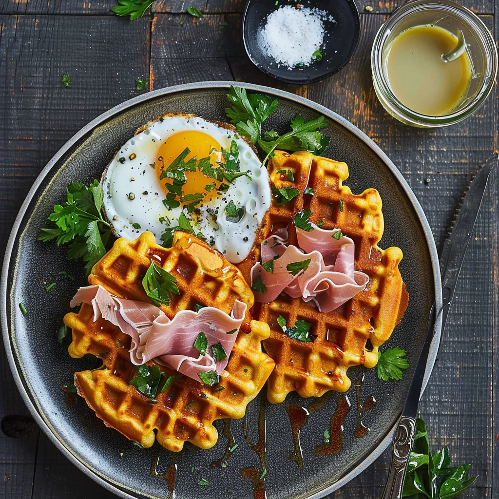 Gaufres salées aux carottes et gruyère - Une recette gourmande