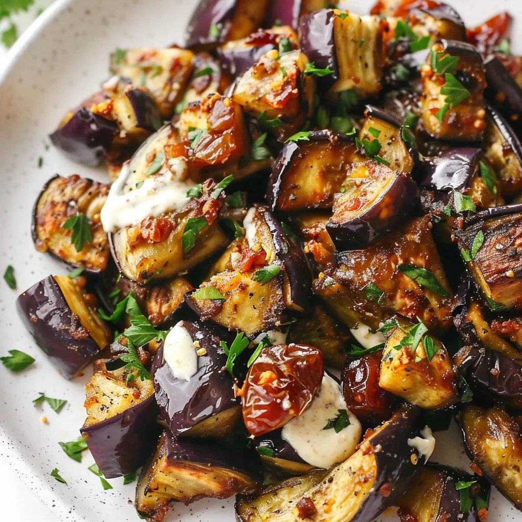 Délicieuses aubergines méditerranéennes grillées (sans gluten, low-carb)