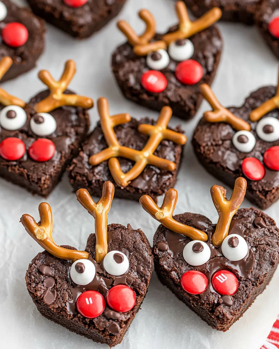 Brownies Renne de Noël