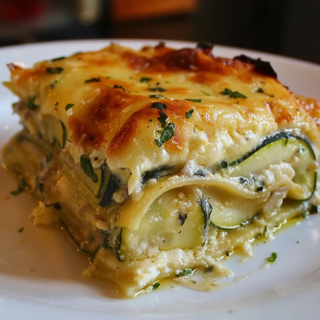 Lasagnes aux courgettes, twist méditerranéen