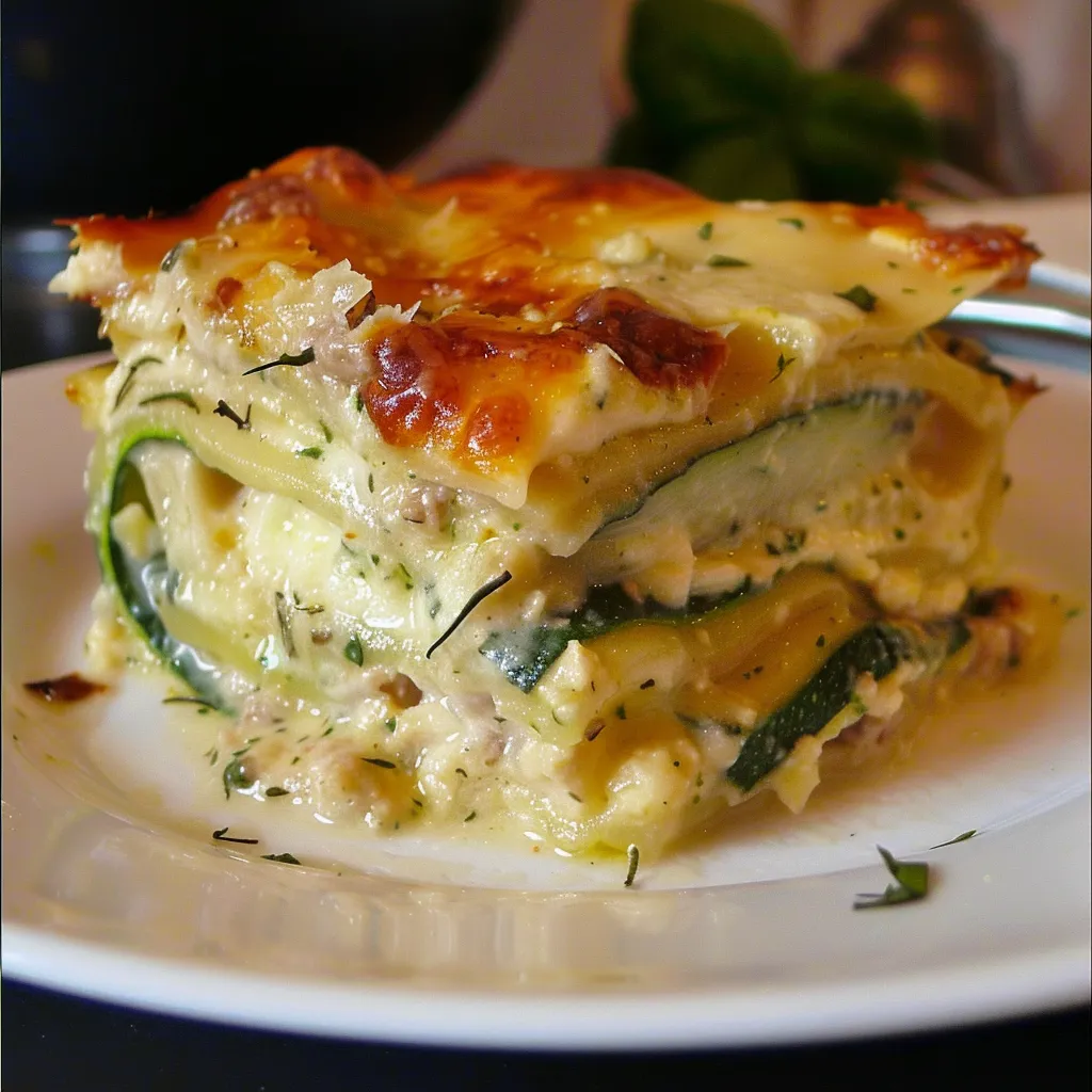 Lasagnes aux courgettes à la française