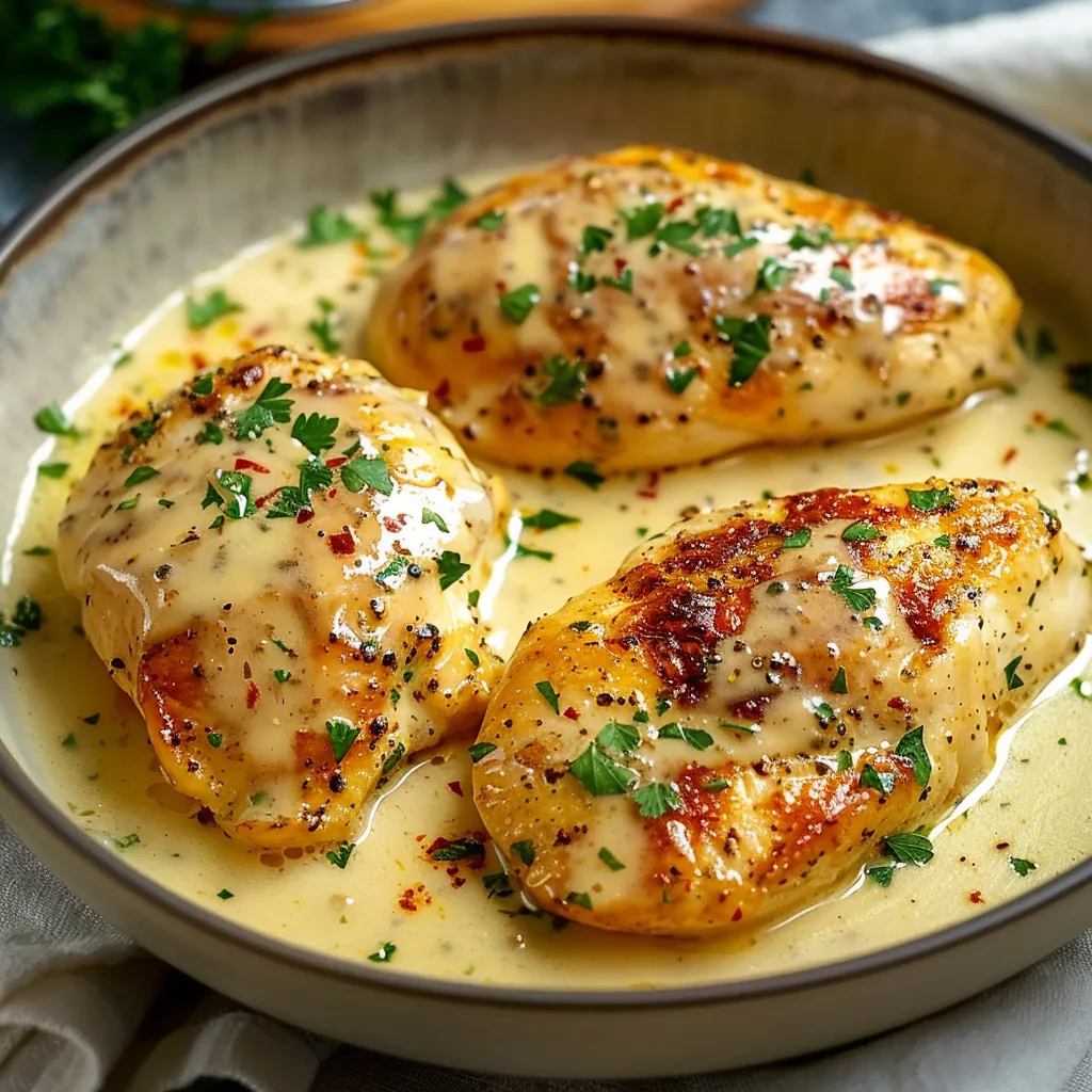 Poulet crémeux au Saint-Nectaire