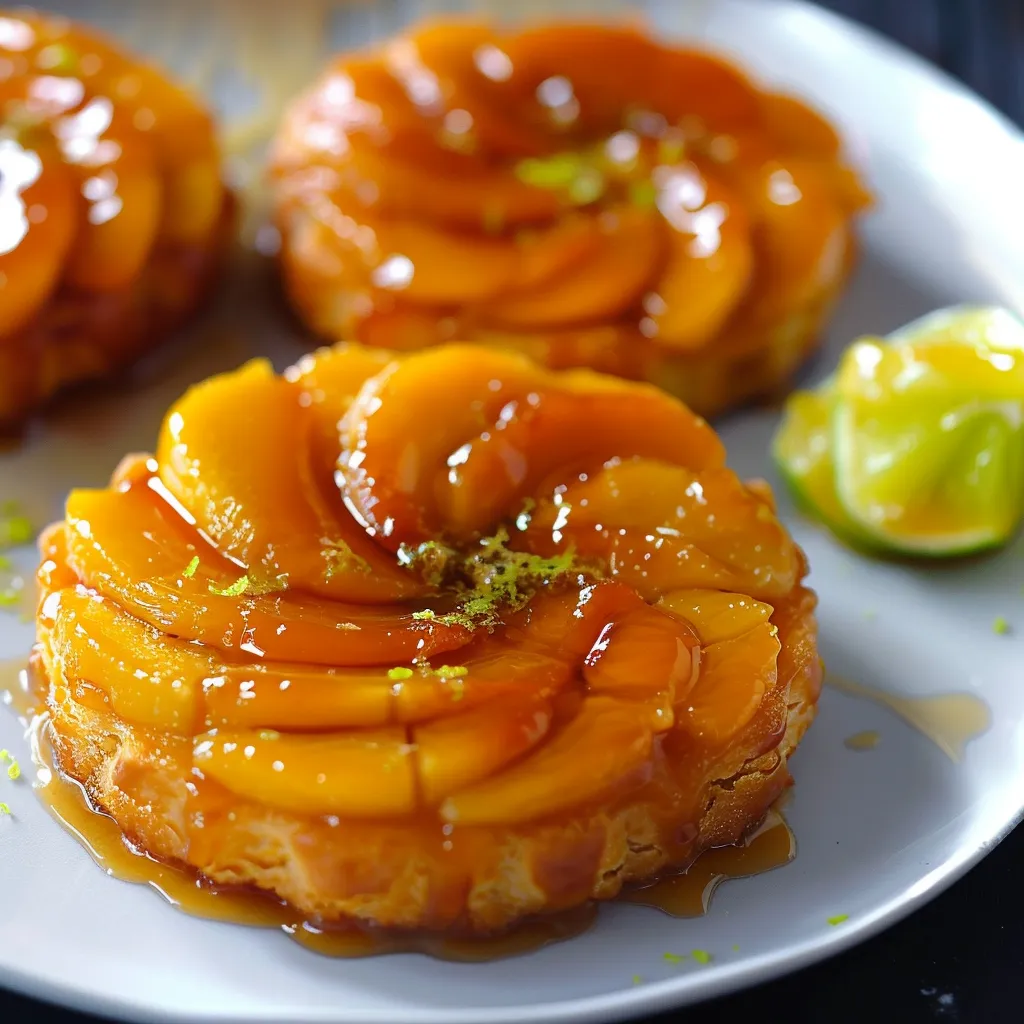 Superbes Tartelettes Mangue et Citron Vert