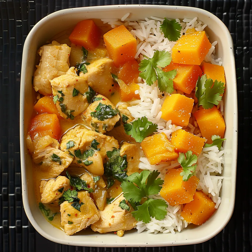 Curry de Poulet à la Butternut - Une Recette Gourmande