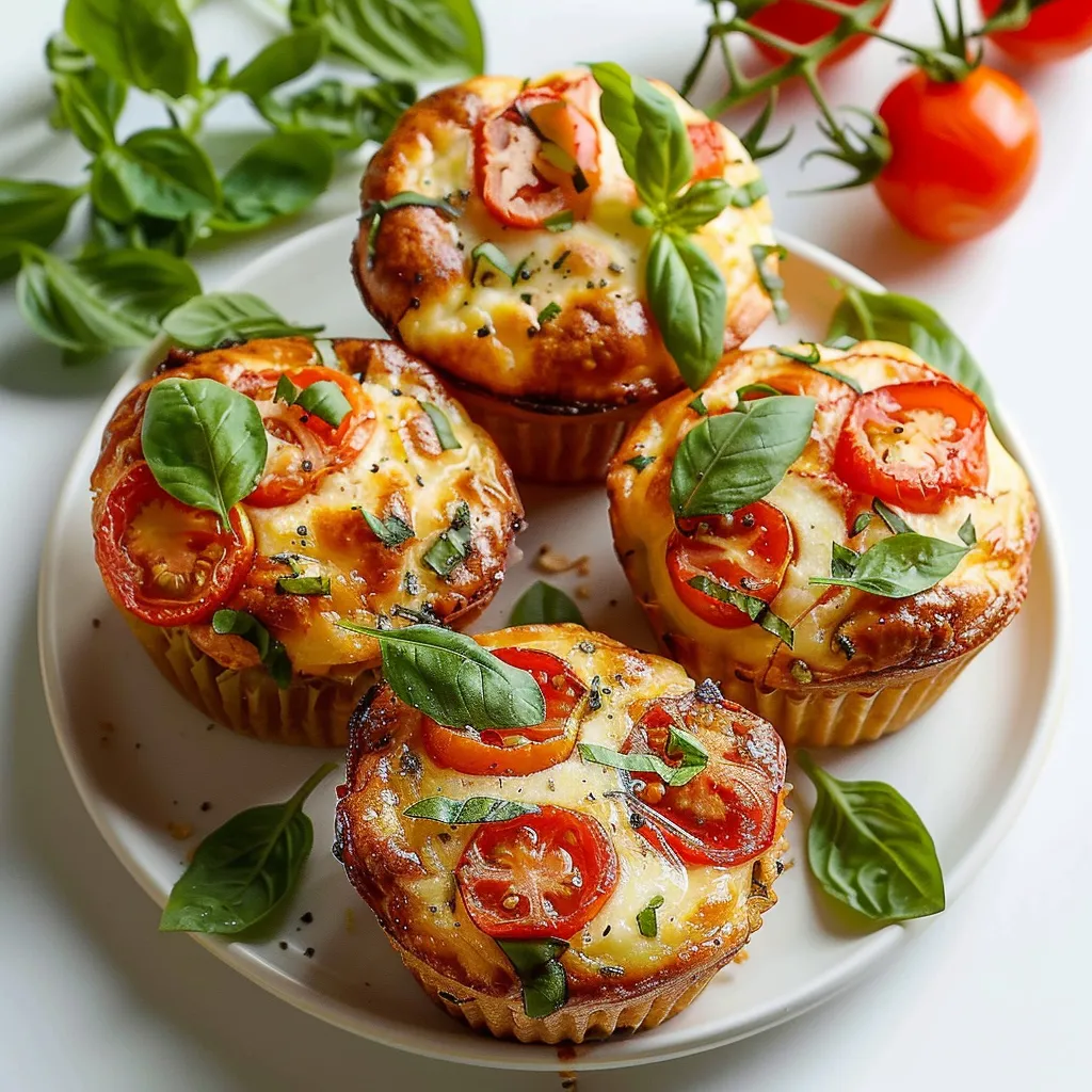 Muffins Méditerranéens aux Tomates et Mozzarella