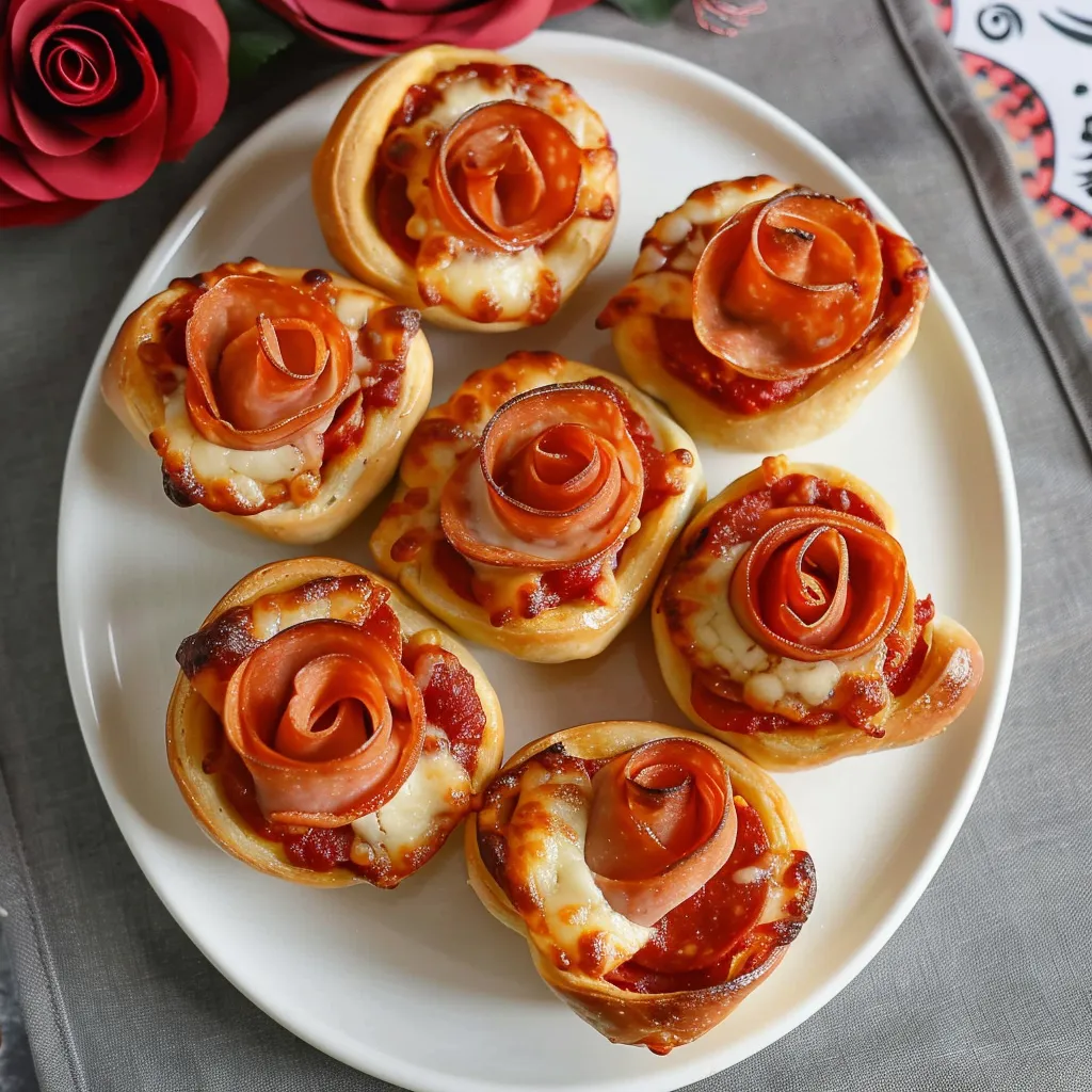 Roses de Pizza - Création Culinaire Française