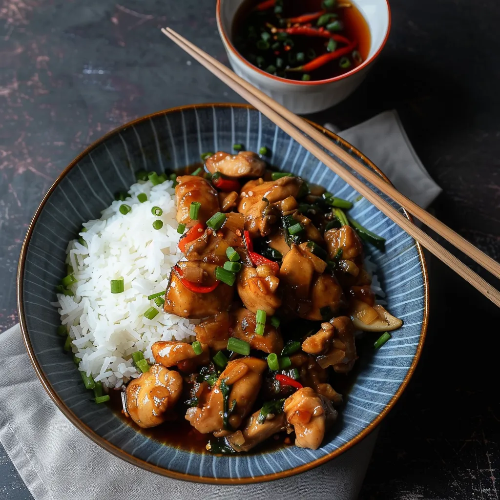 Poulet cuisiné au gingembre