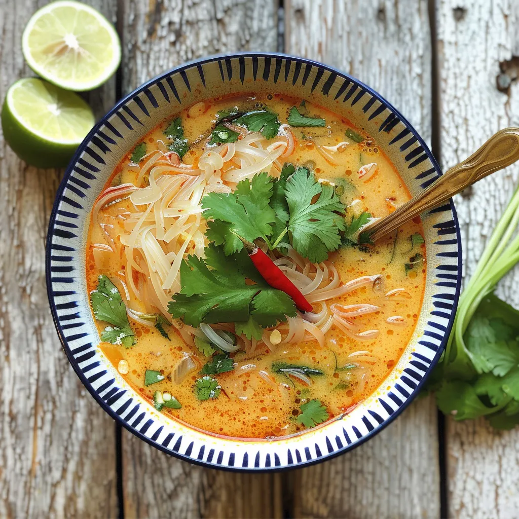 Soupe Thaïe au Lait de Coco