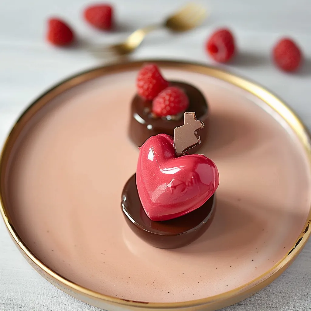 Gâteau Fondant Framboise et Chocolat pour la Saint-Valentin