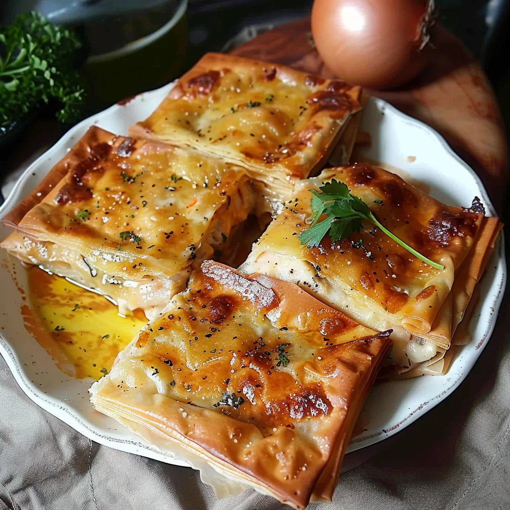 Bricks au Poulet et Comté - Recette Traditionnelle Revisitée