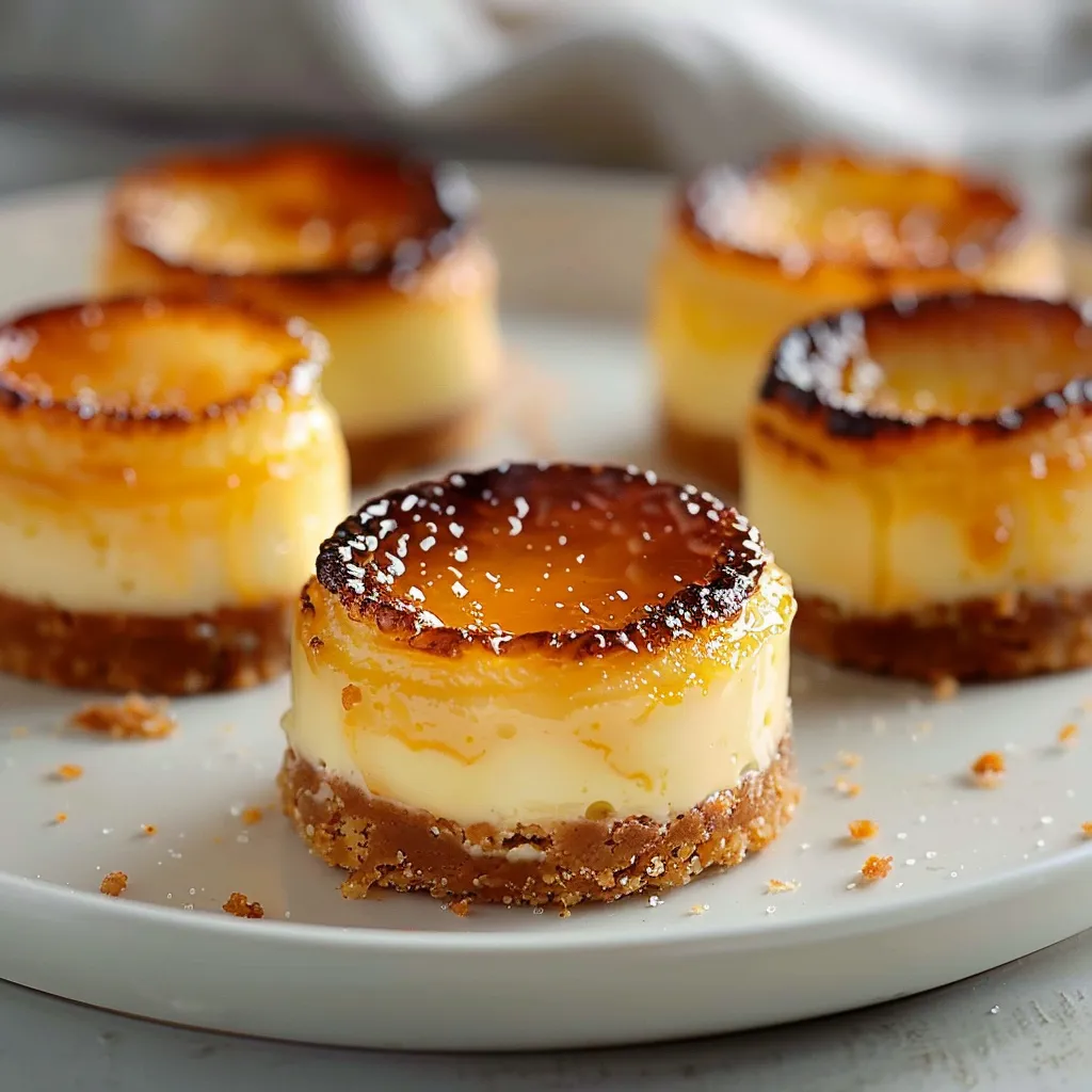 Petits Cheesecakes façon Crème Brûlée