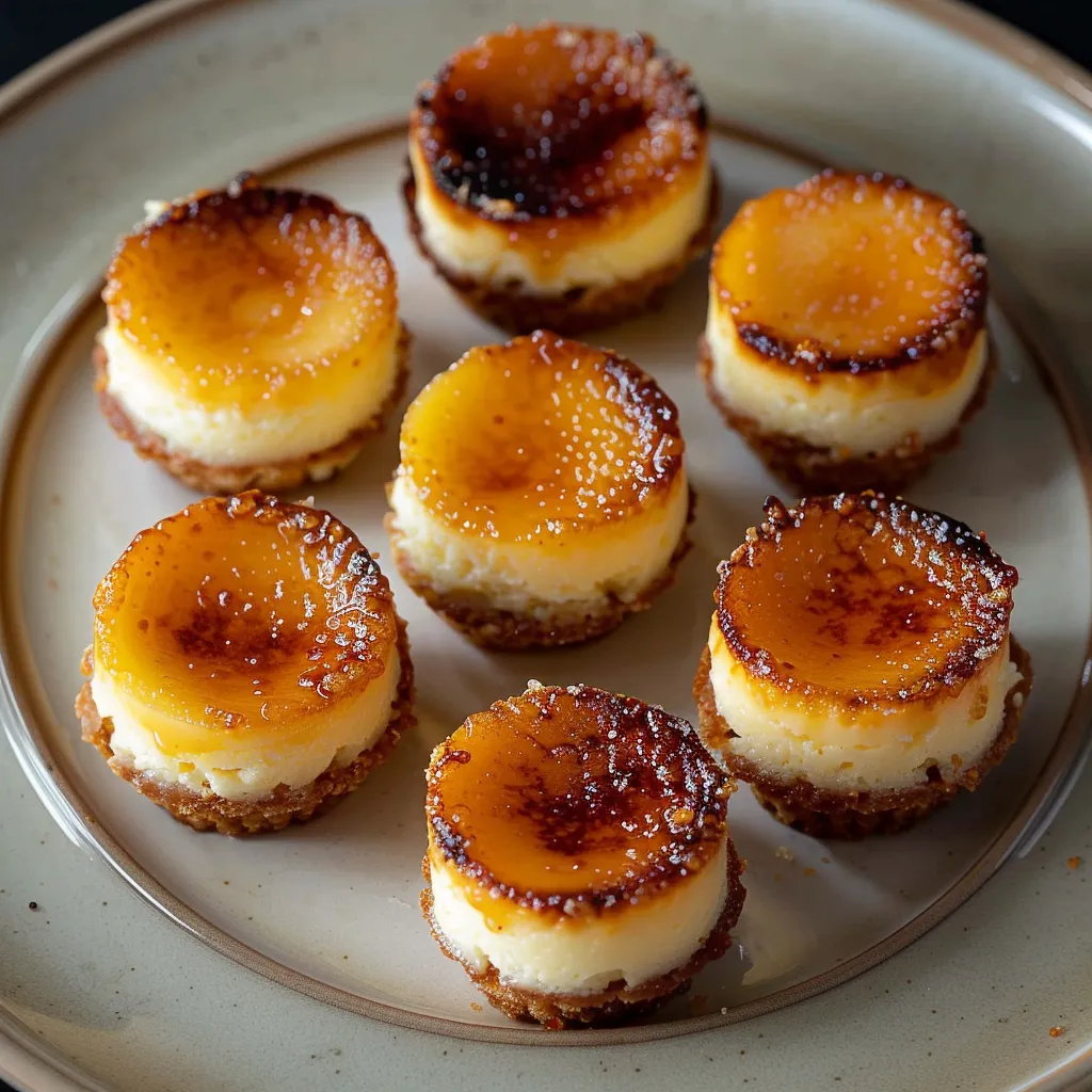 Mini Cheesecakes Crème Brûlée - Dessert Élégant