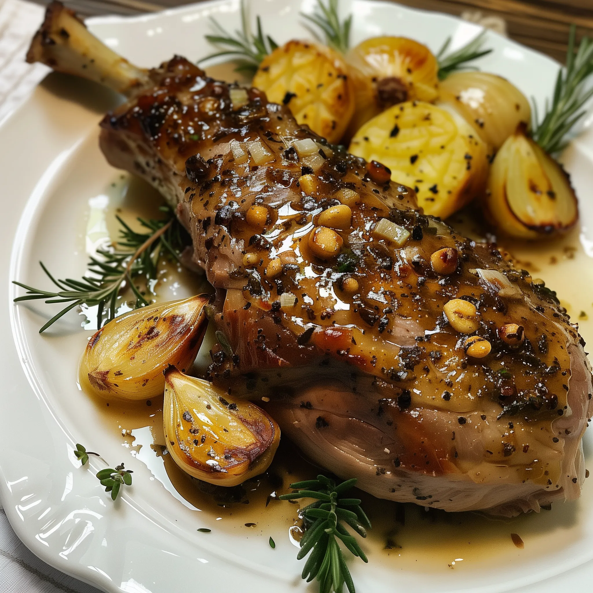 Cuissot de Sanglier au Miel et à la Moutarde de Dijon