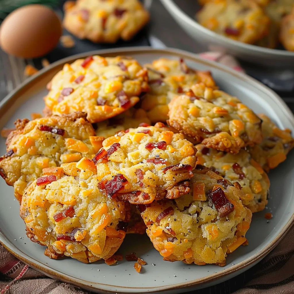 Sablés Salés aux Lardons et Emmental