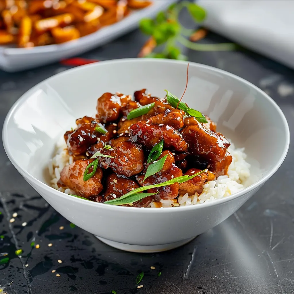 Poulet au caramel asiatique