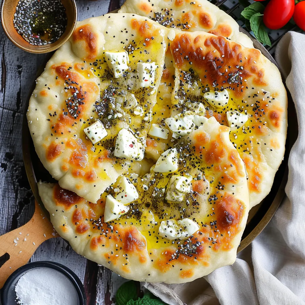 Galette au Fromage et Za'atar - Délice Oriental