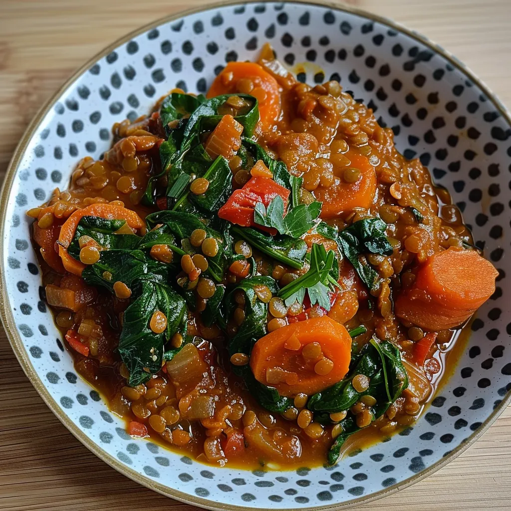 Curry de Lentilles aux Carottes - Version Végétarienne