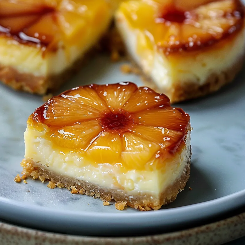 Mini Cheesecakes Crémeux à l'Ananas