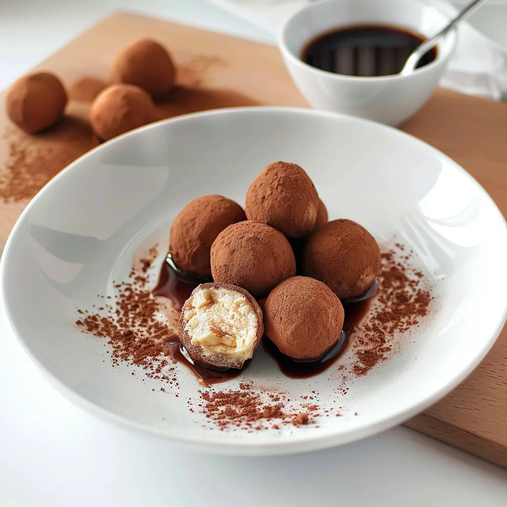 Truffes au Tiramisu - Dessert Italien Élégant